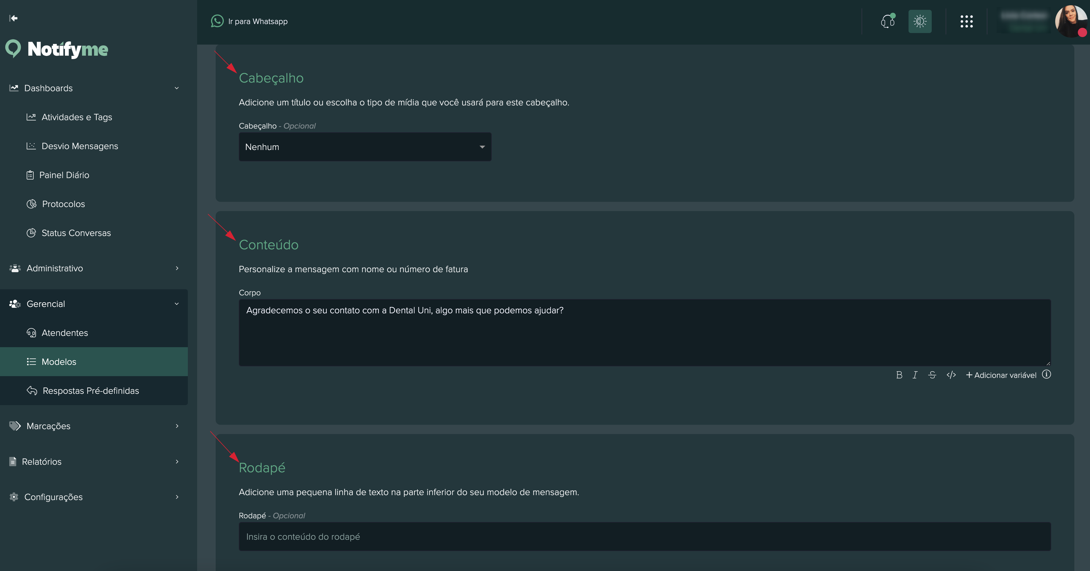 imagem edição do modelo