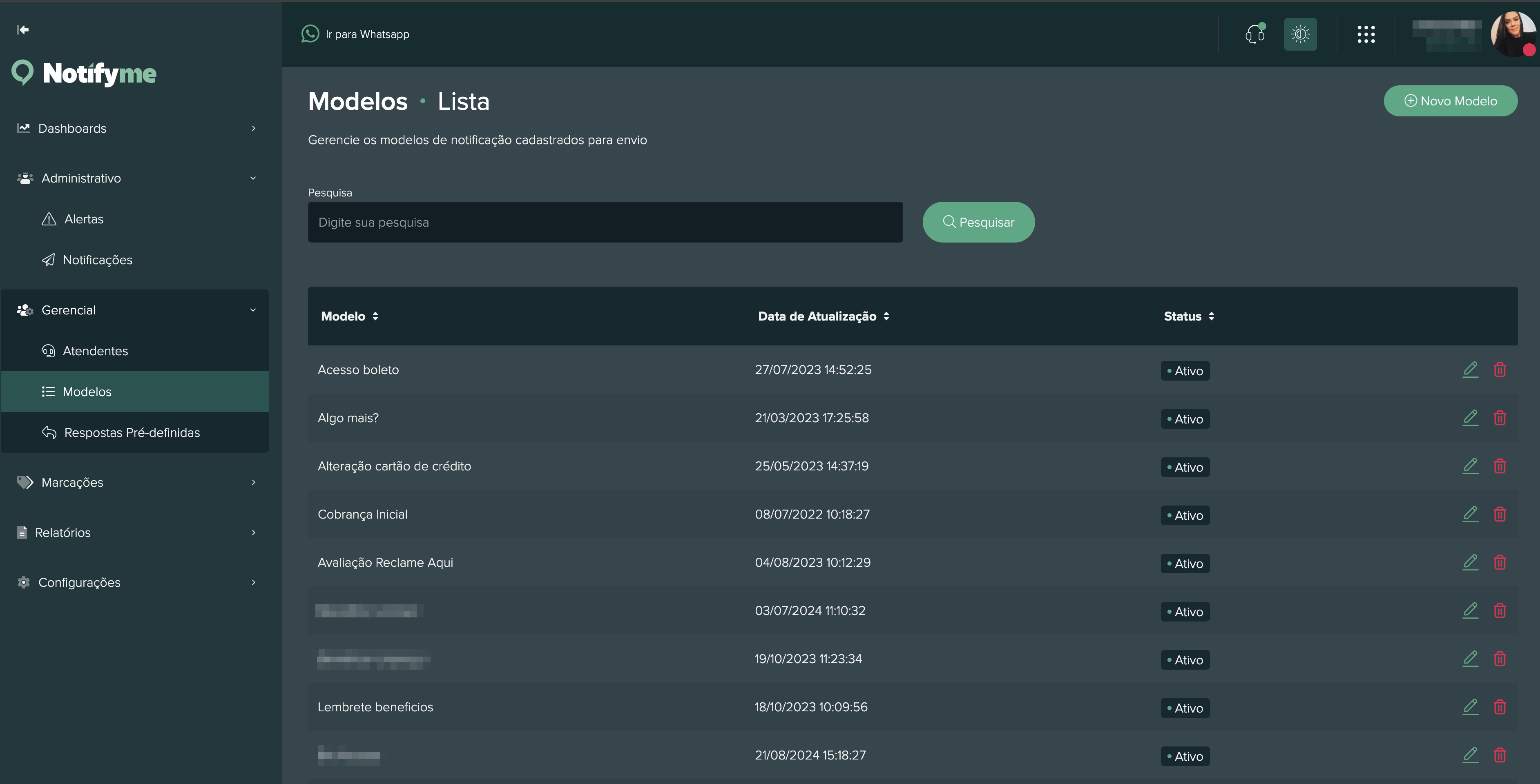 Dashboard Alertas Imagem 1