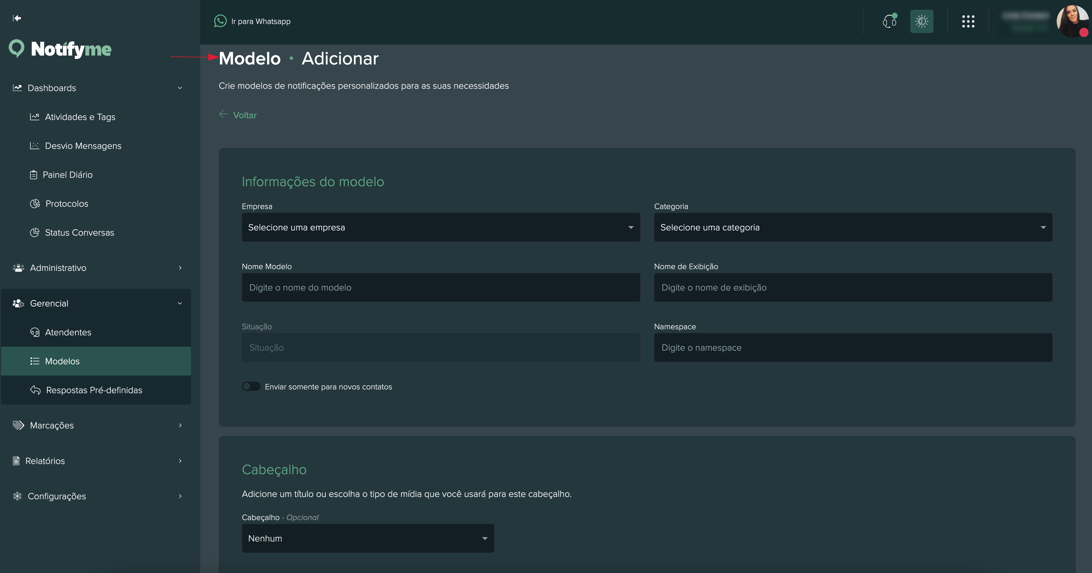 imagem + novo modelo